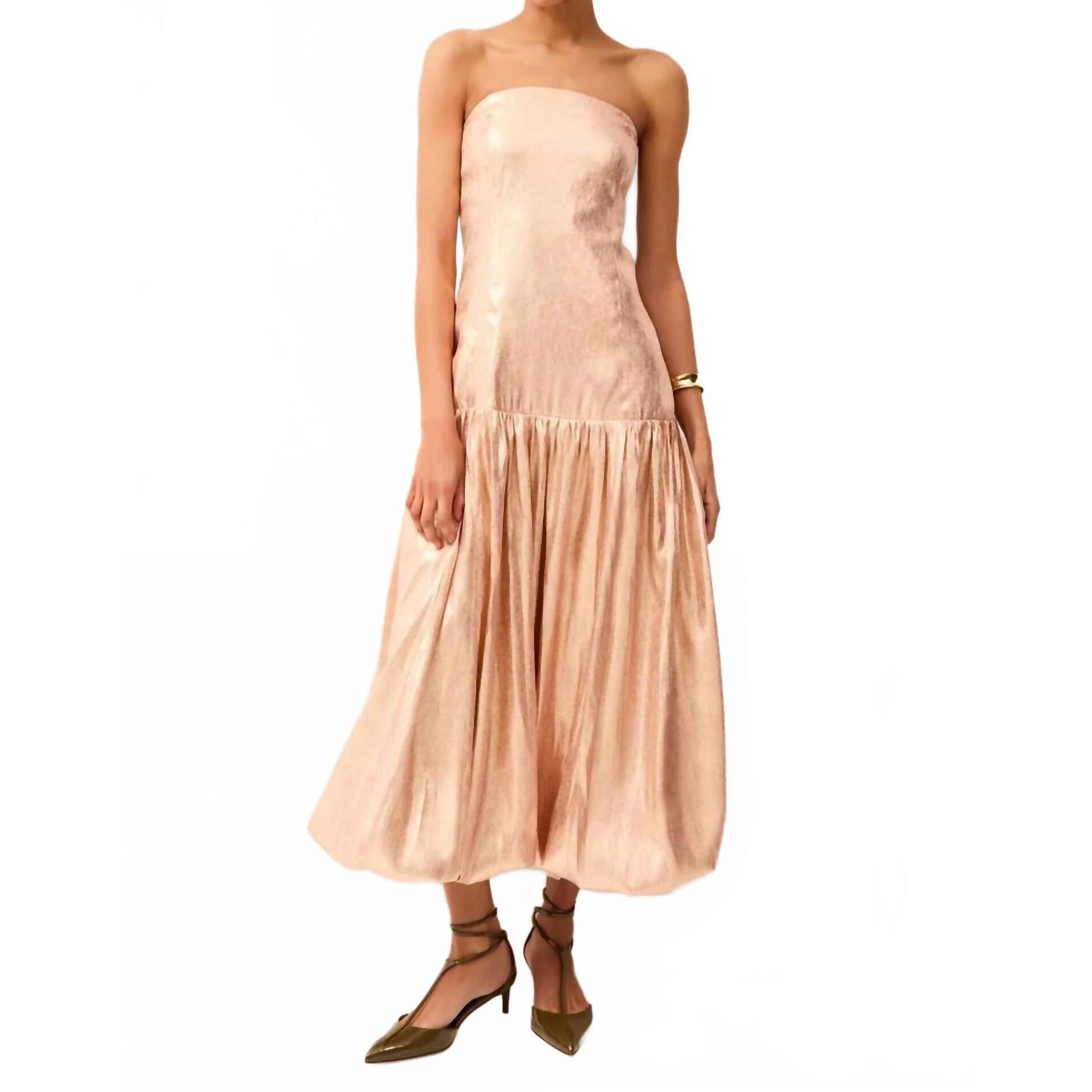 New Marie Oliver Quilla Dress In Rose Gold